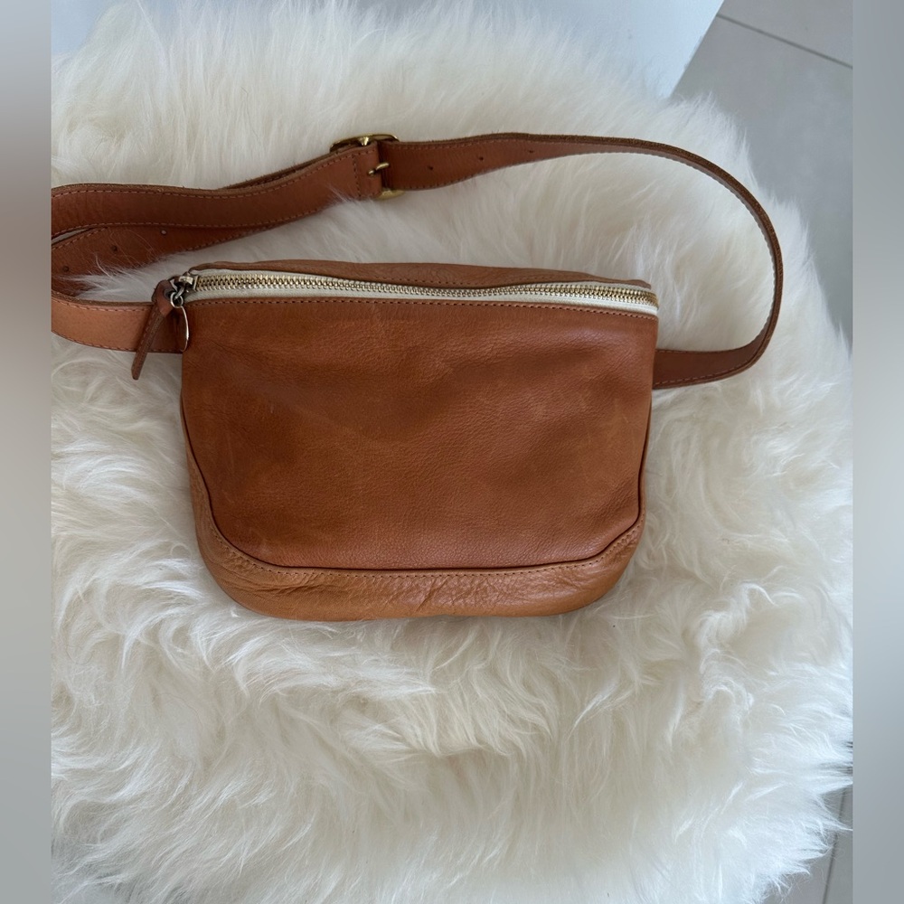 Clare V. Fanny Pack Tan Natural Grain Leather